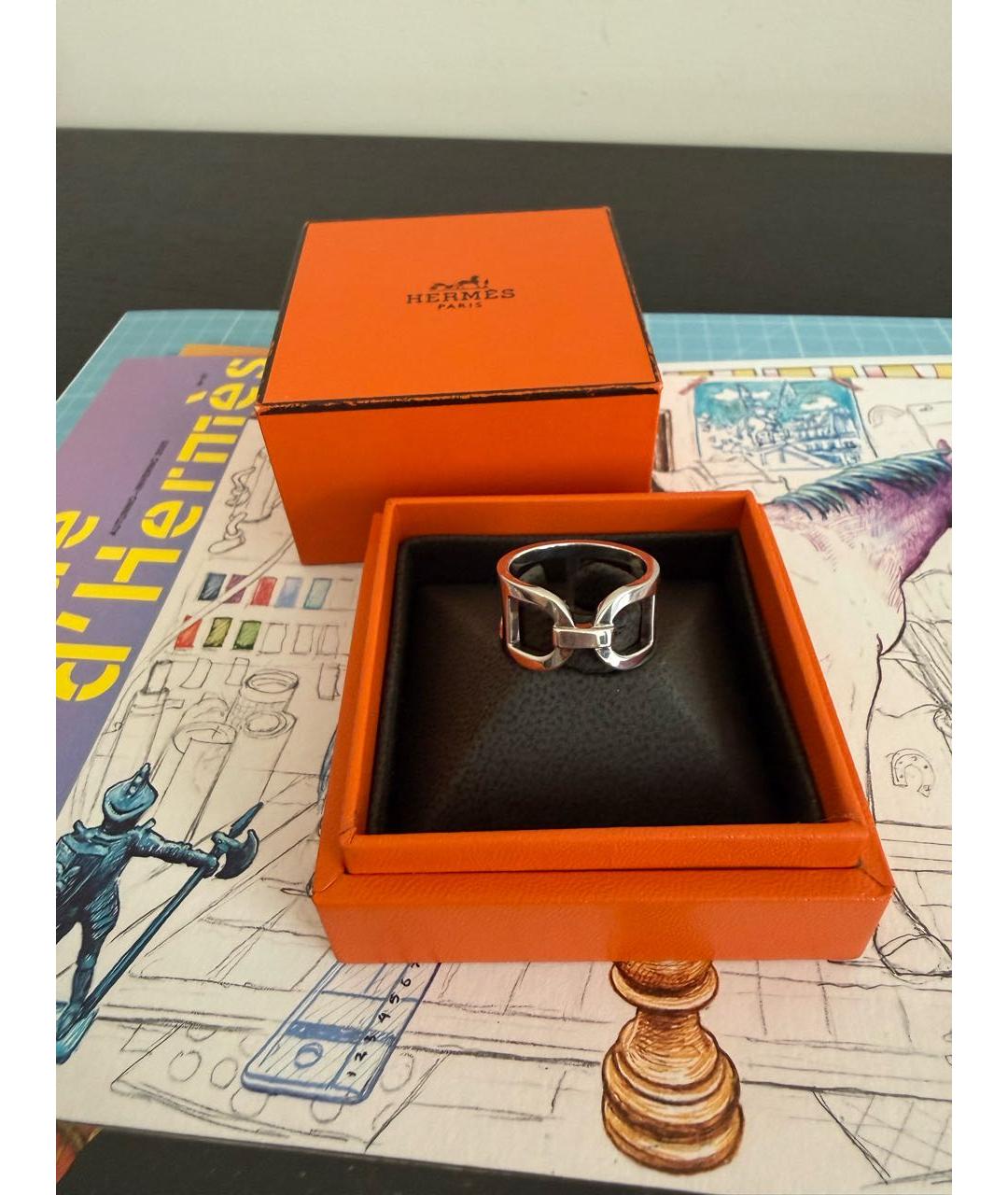 HERMES Серебряное серебряное кольцо, фото 2