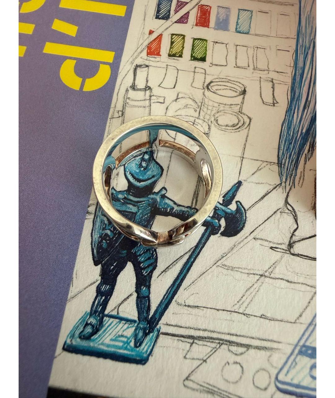 HERMES Серебряное серебряное кольцо, фото 5