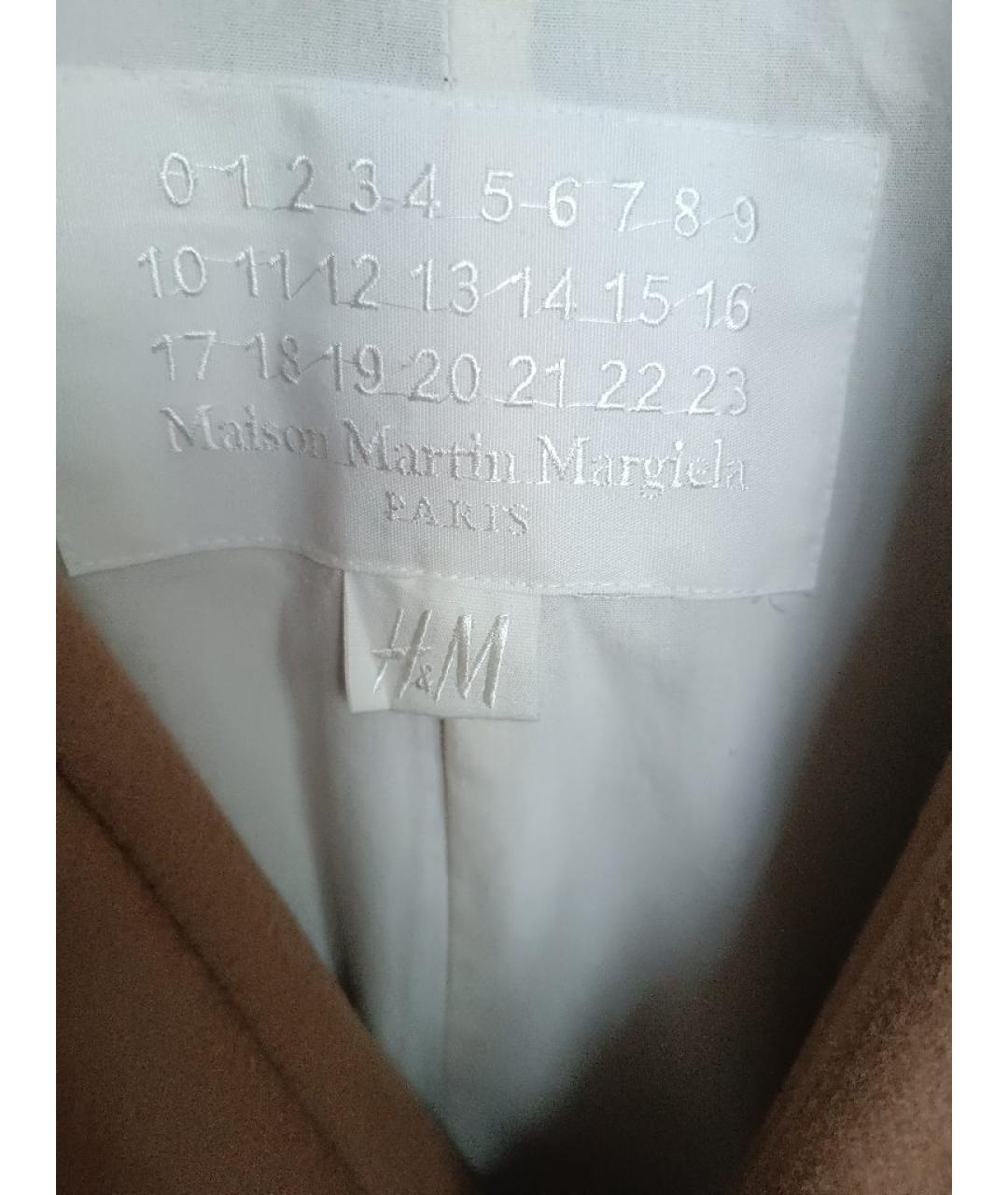 MAISON MARGIELA Горчичное шерстяное пальто, фото 3