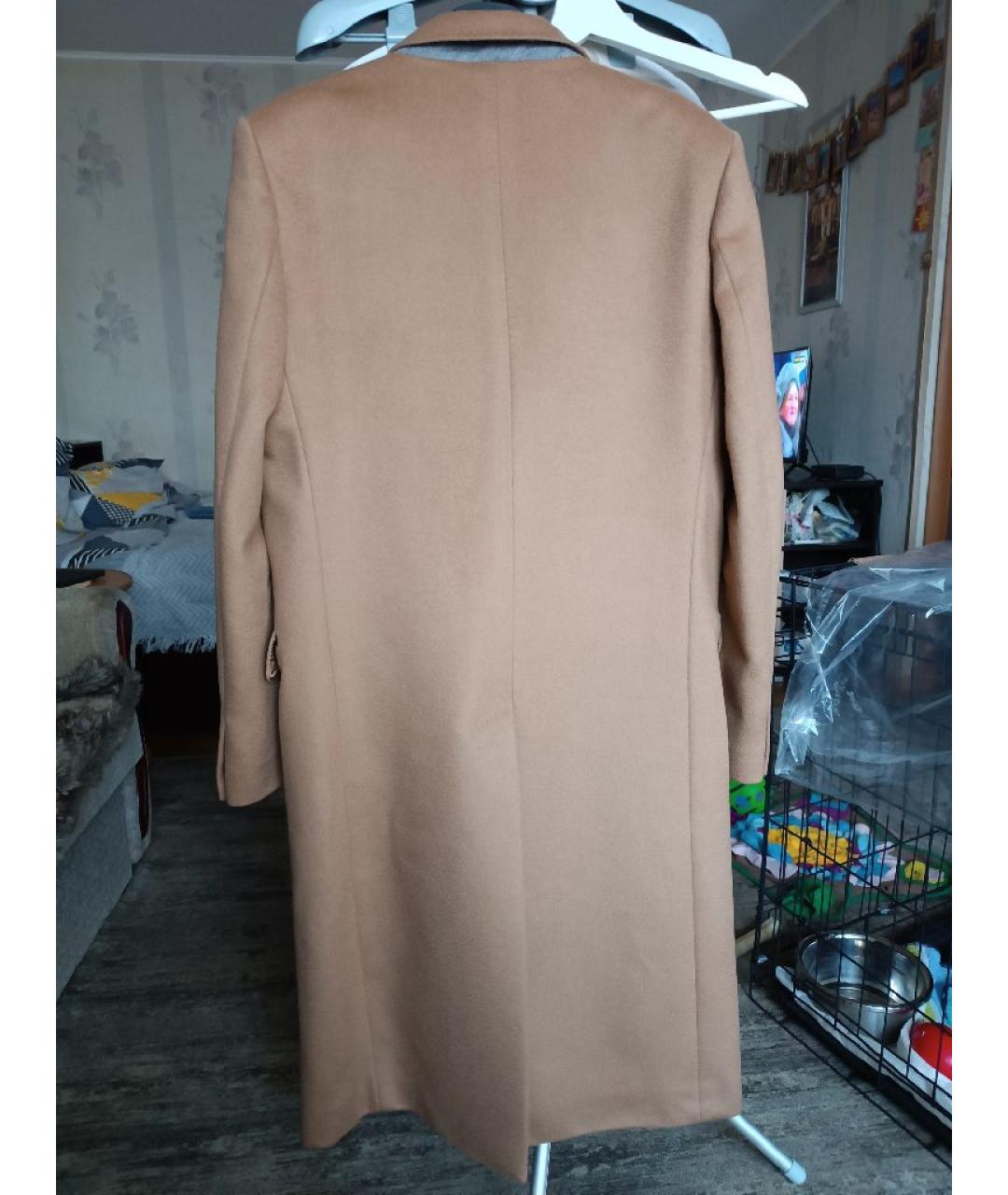 MAISON MARGIELA Горчичное шерстяное пальто, фото 2