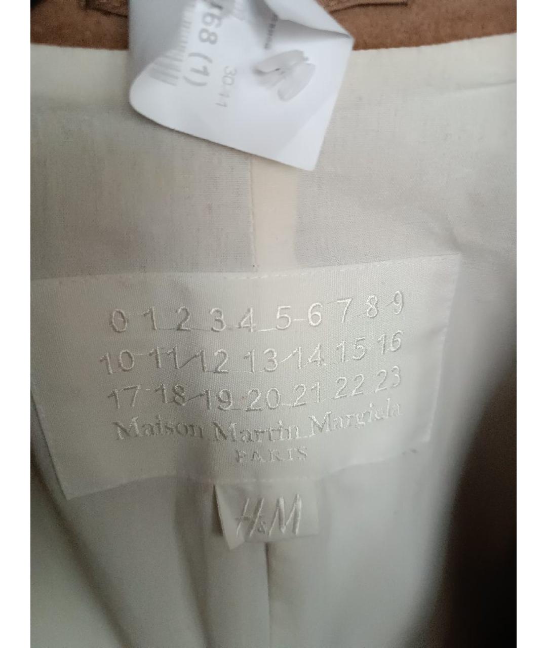 MAISON MARGIELA Горчичное шерстяное пальто, фото 6