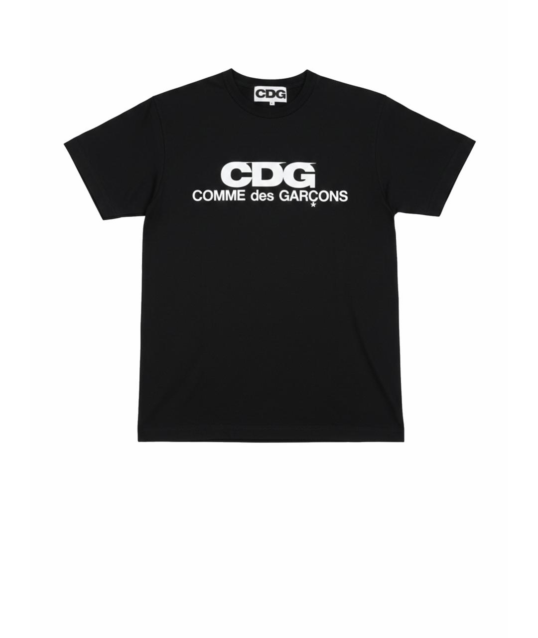 COMME DES GARÇONS Черная хлопковая футболка, фото 1