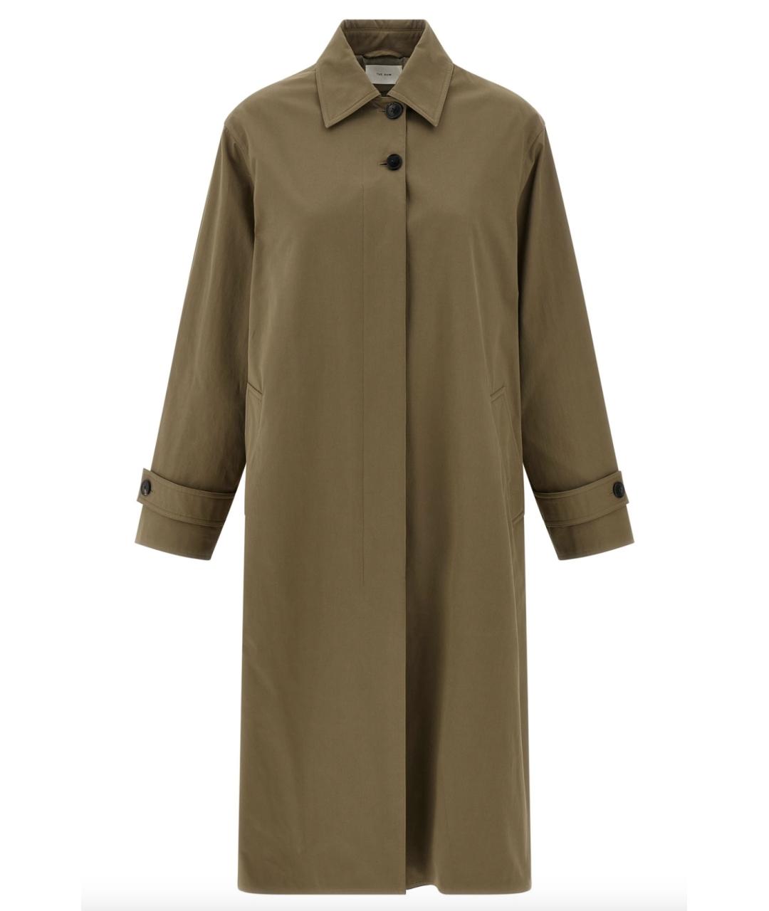 THE ROW Хаки хлопковый тренч/плащ, фото 3