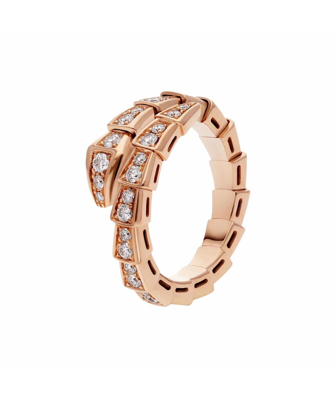 BVLGARI Бежевое кольцо из розового золота, фото 1