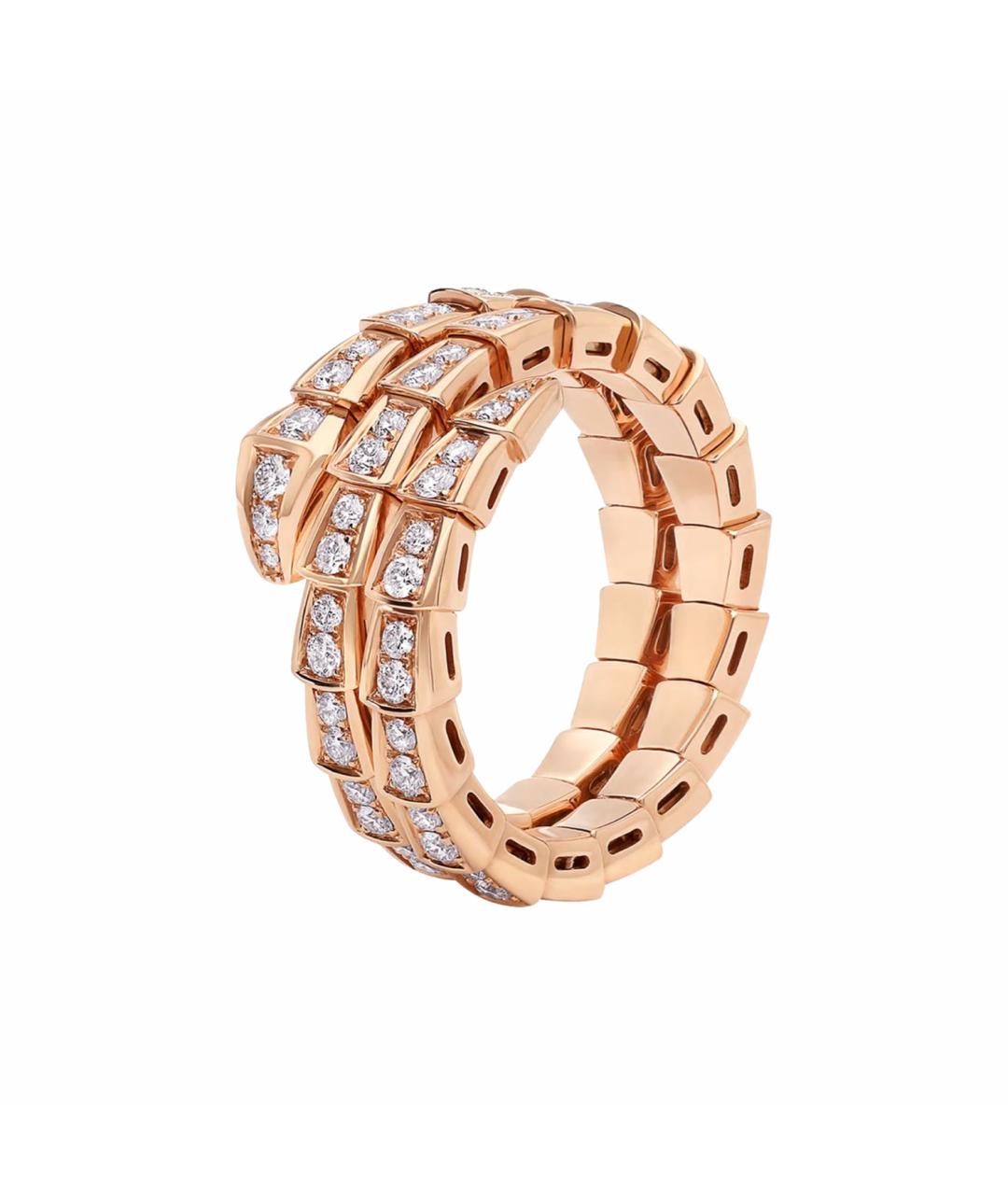 BVLGARI Бежевое кольцо из розового золота, фото 1