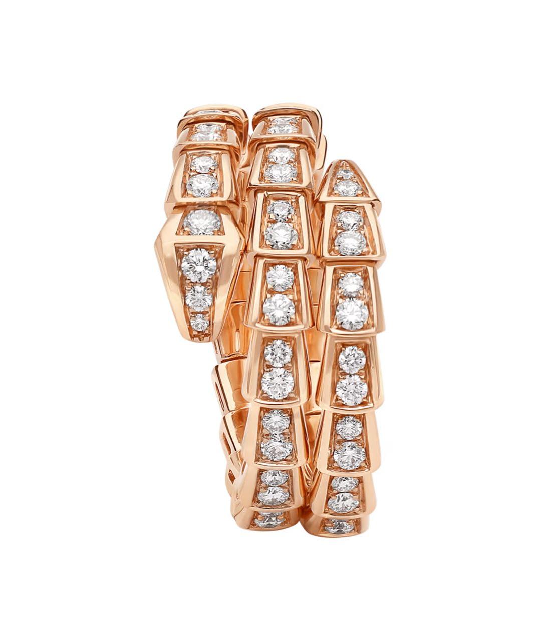 BVLGARI Бежевое кольцо из розового золота, фото 2