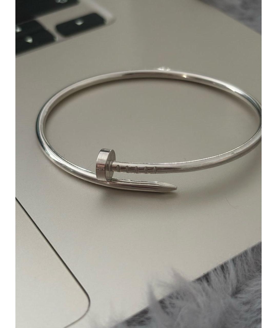 CARTIER Серебрянный браслет из белого золота, фото 4