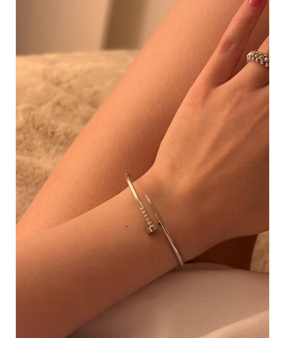 CARTIER Серебрянный браслет из белого золота, фото 8
