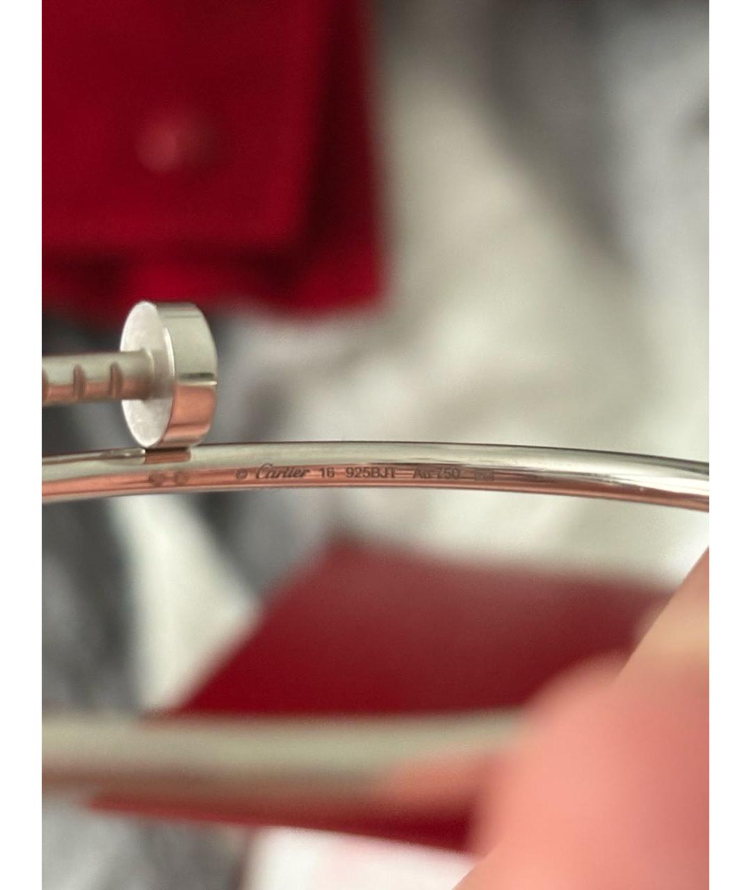 CARTIER Серебрянный браслет из белого золота, фото 6