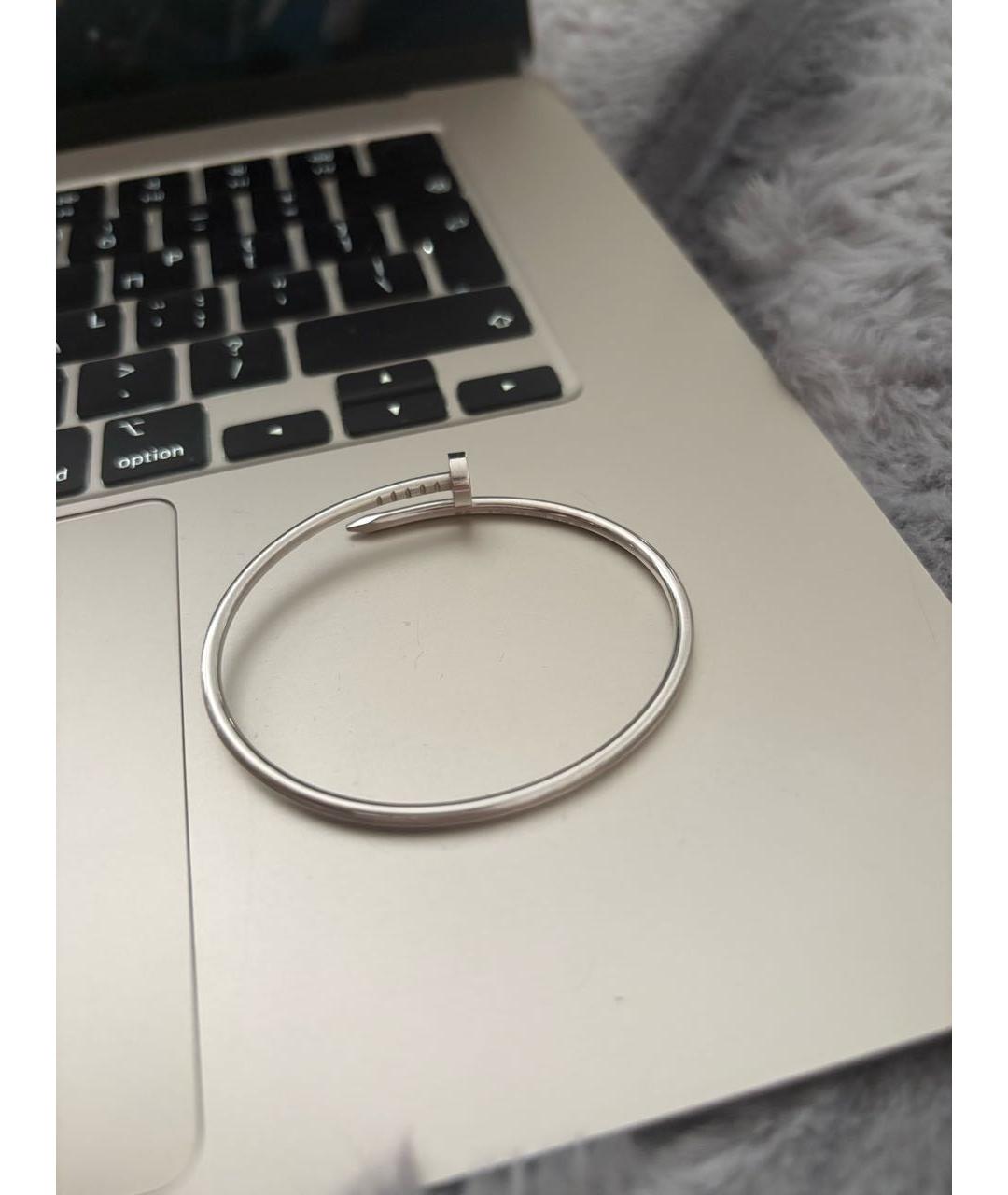 CARTIER Серебрянный браслет из белого золота, фото 3