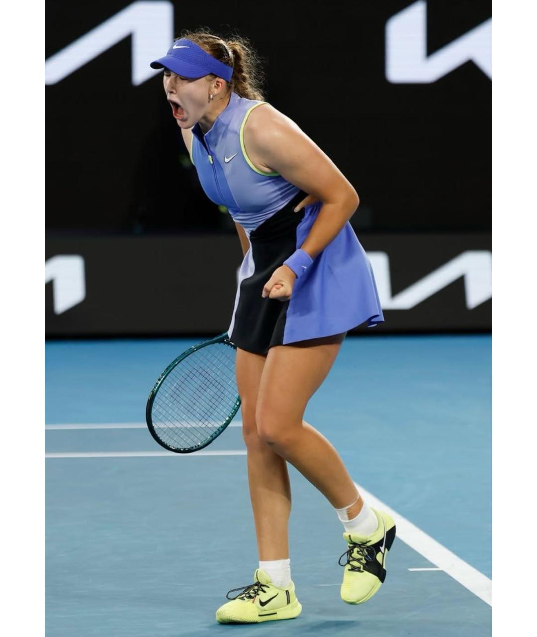 NIKE Синее синтетическое платье, фото 3