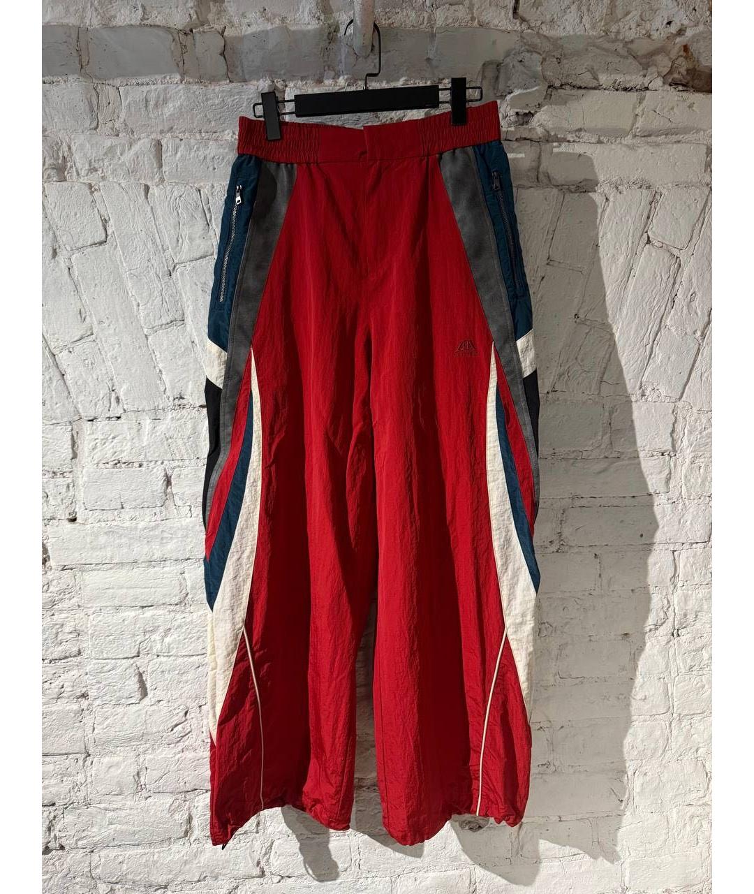 ADER ERROR Красные повседневные брюки, фото 3