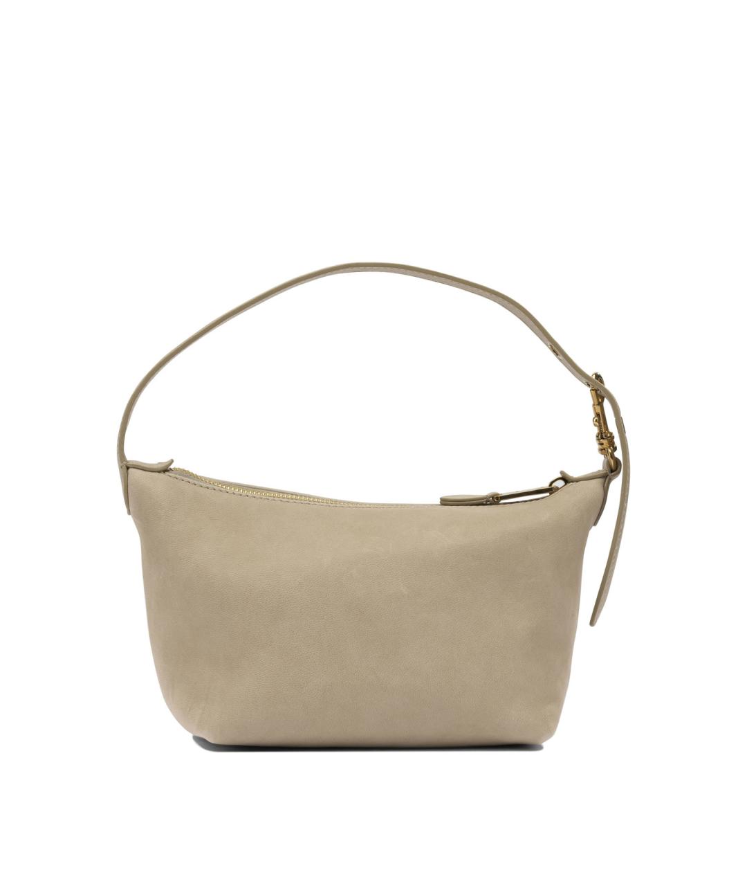 MIU MIU Бежевая кожаная сумка через плечо, фото 3