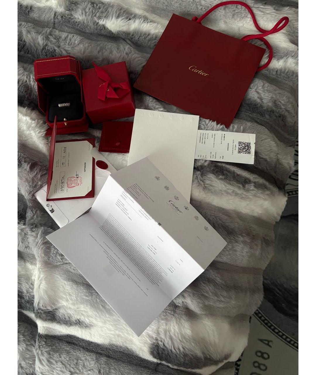 CARTIER Серебряное кольцо из белого золота, фото 7