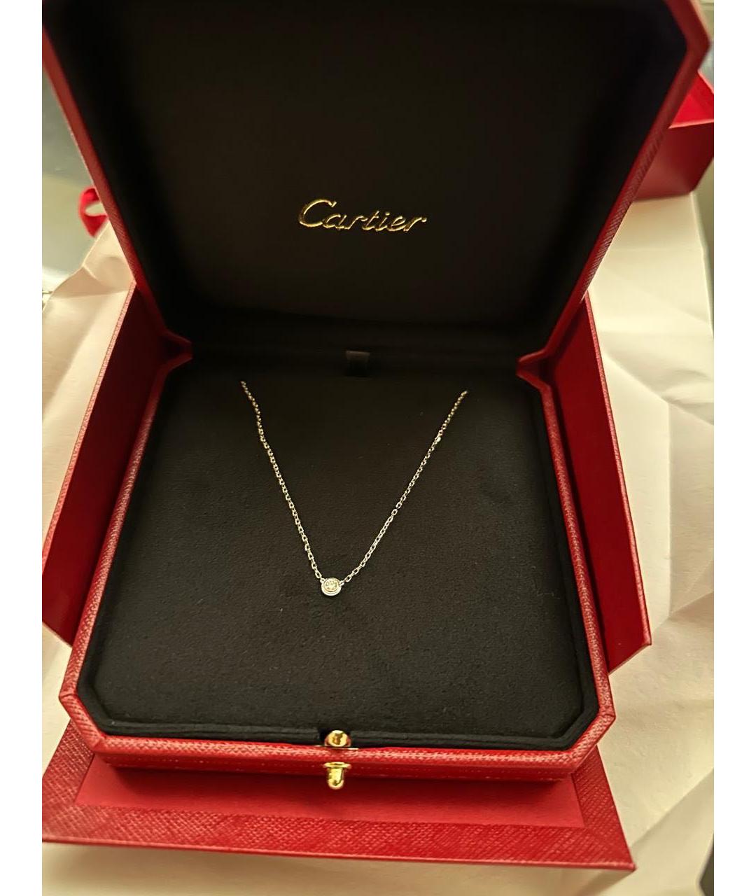 CARTIER Серебряное колье из белого золота, фото 6