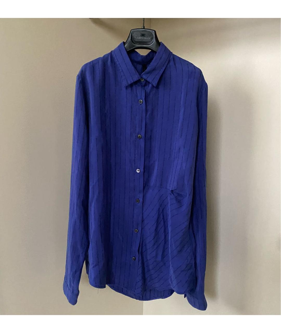 UNRAVEL PROJECT Синяя шелковая рубашка, фото 5