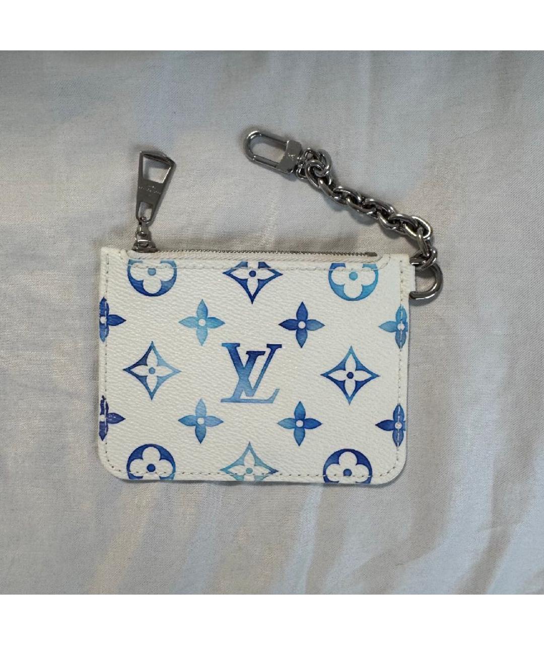 LOUIS VUITTON Белая кожаная сумка через плечо, фото 5