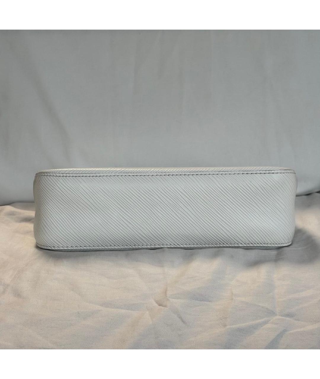 LOUIS VUITTON Белая кожаная сумка через плечо, фото 9