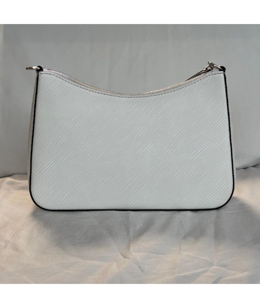 LOUIS VUITTON Белая кожаная сумка через плечо, фото 3
