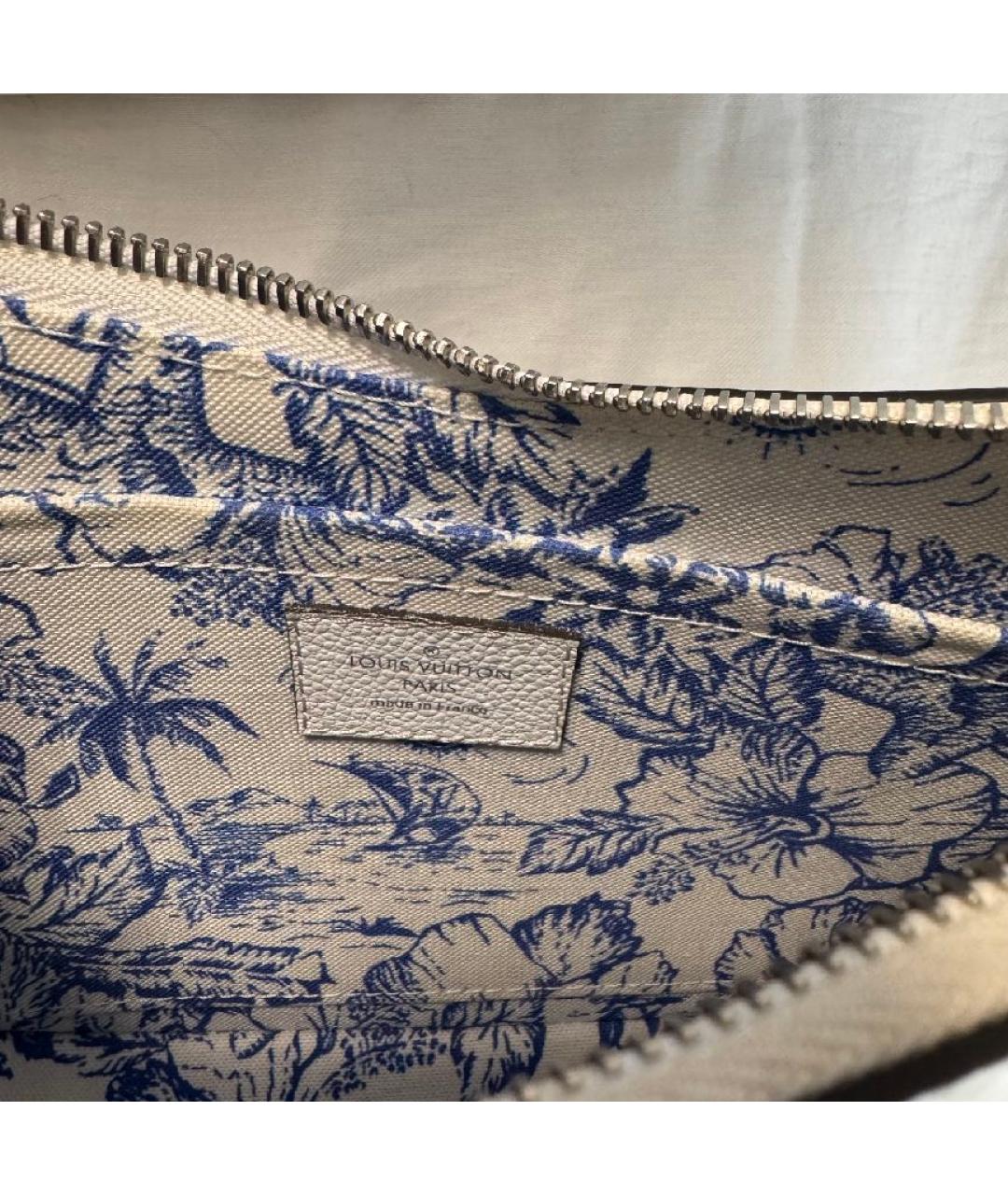 LOUIS VUITTON Белая кожаная сумка через плечо, фото 4