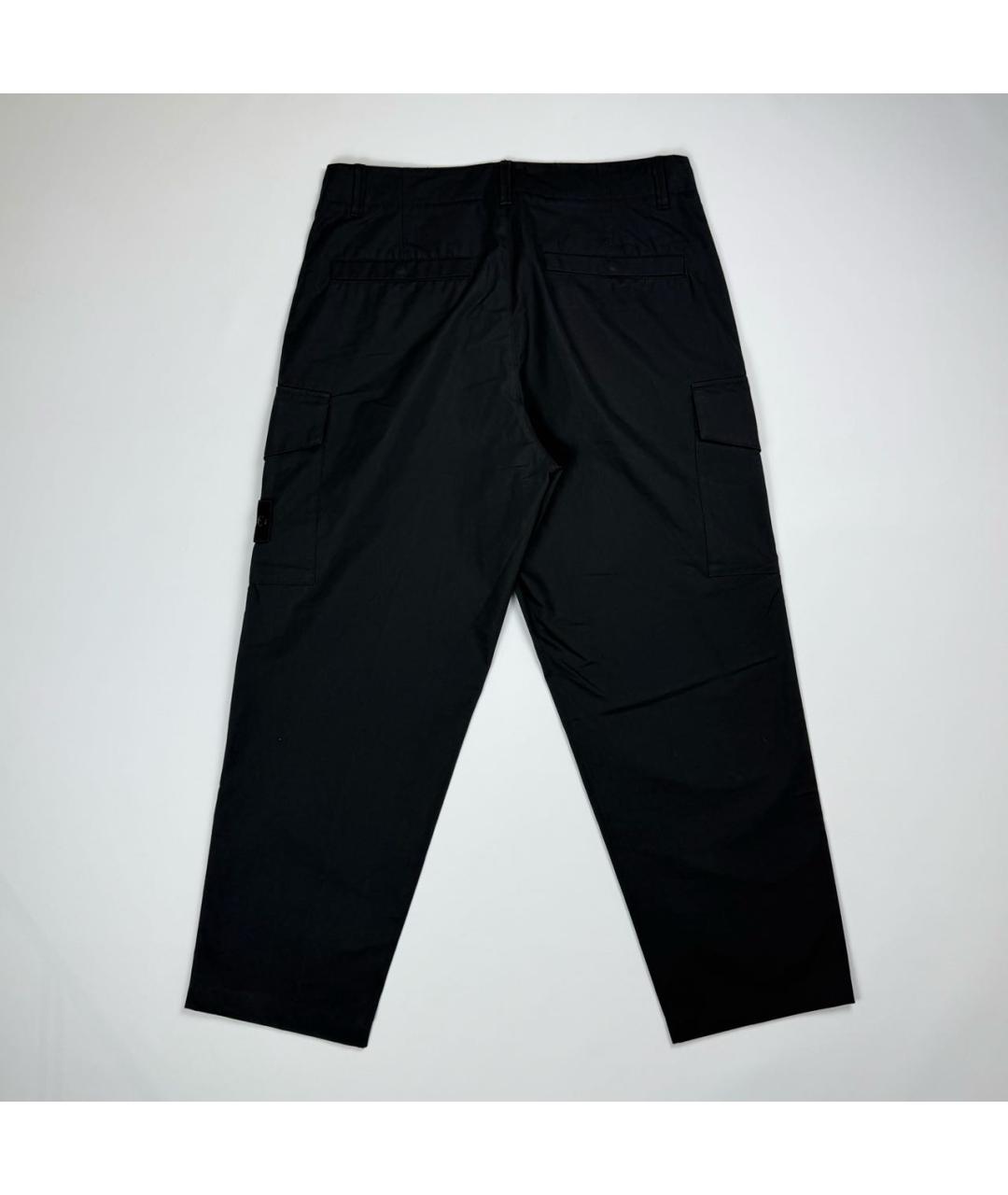 STONE ISLAND Черные классические брюки, фото 2