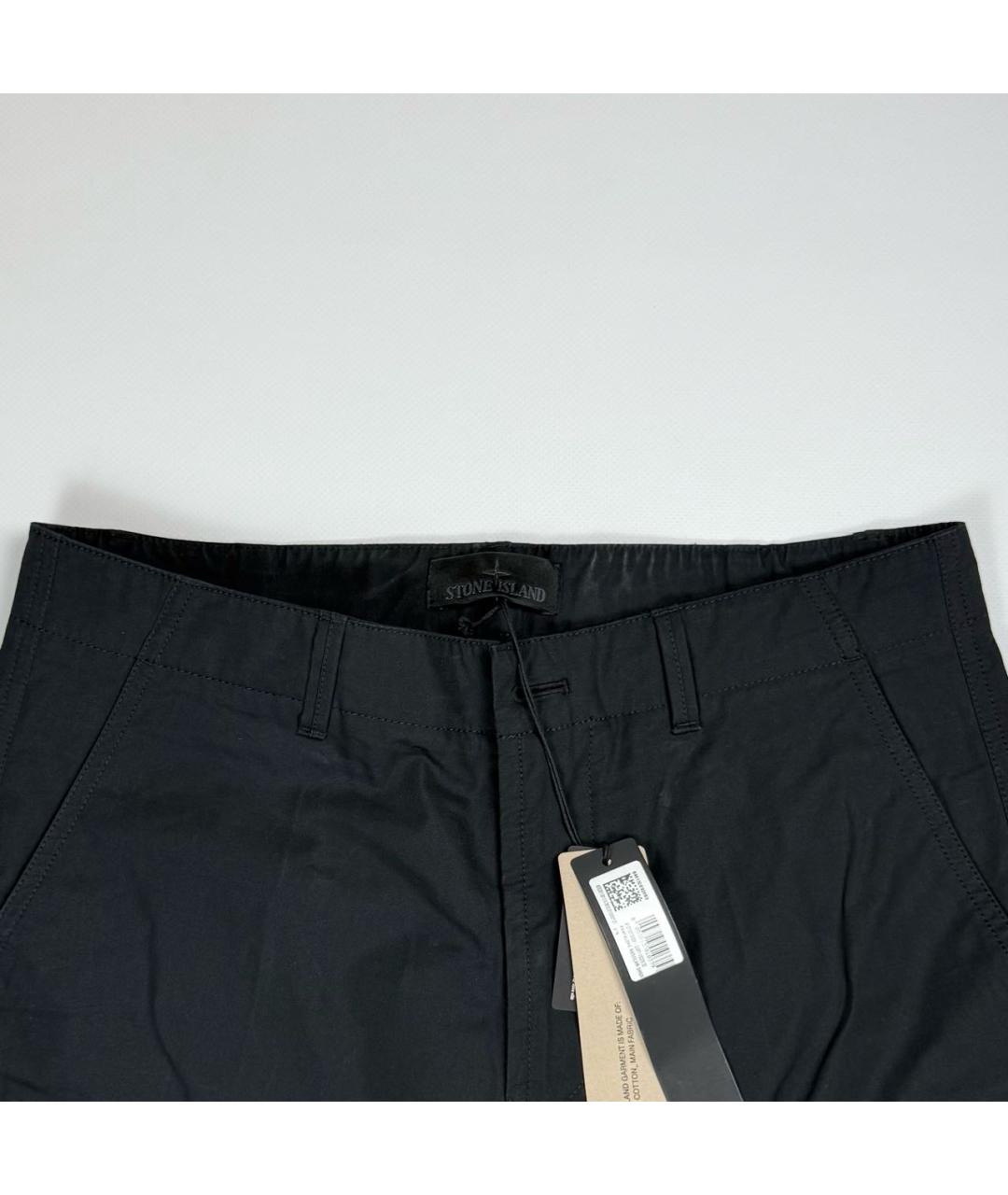 STONE ISLAND Черные классические брюки, фото 3
