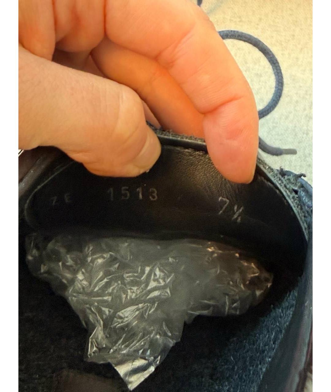 ZILLI Черные низкие кроссовки / кеды, фото 6