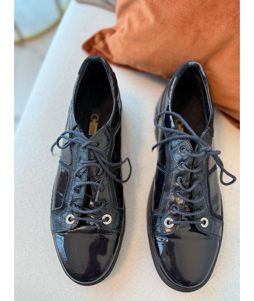 ZILLI Черные низкие кроссовки / кеды, фото 3