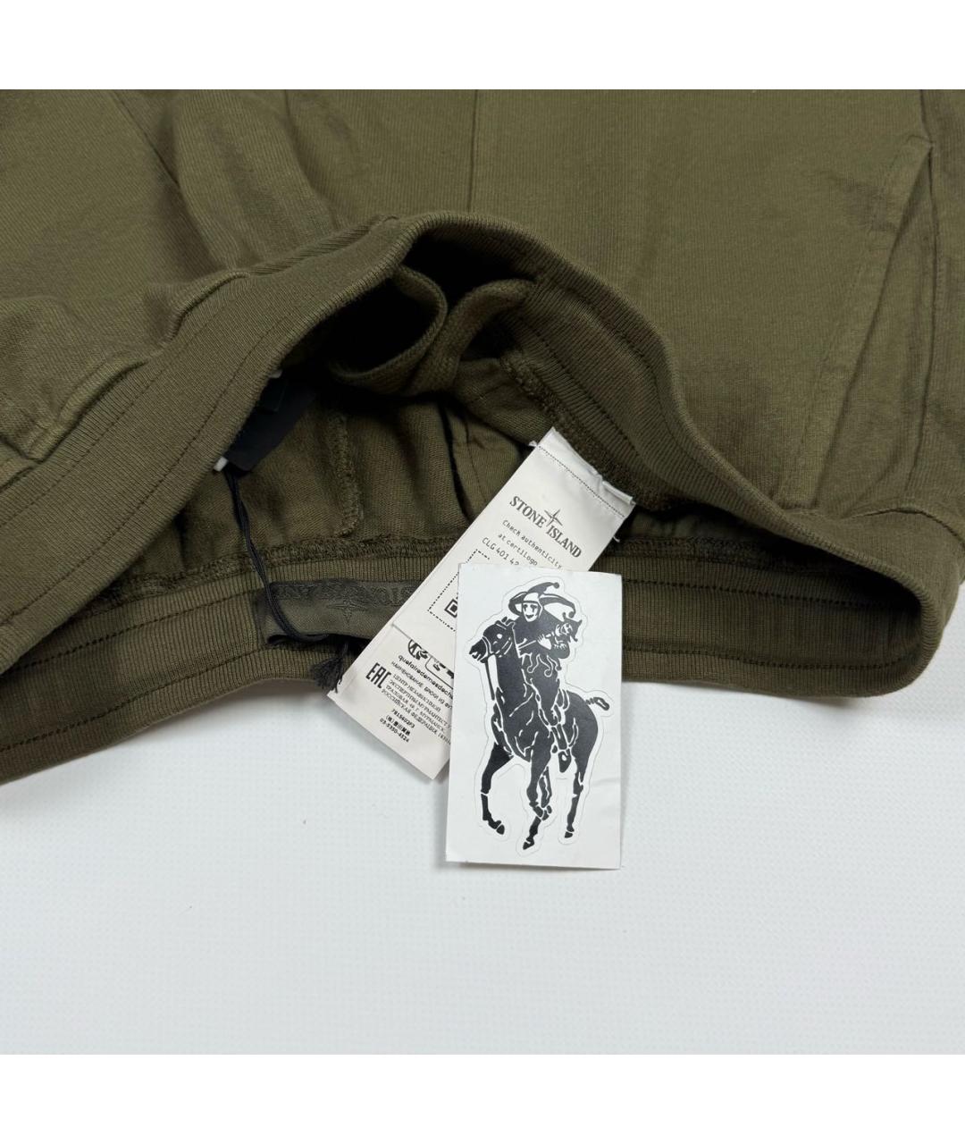 STONE ISLAND Хаки повседневные брюки, фото 5