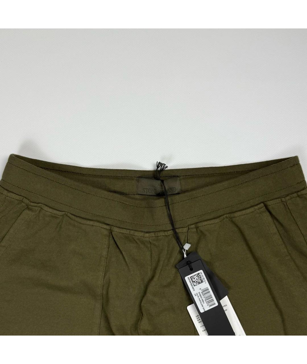STONE ISLAND Хаки повседневные брюки, фото 3