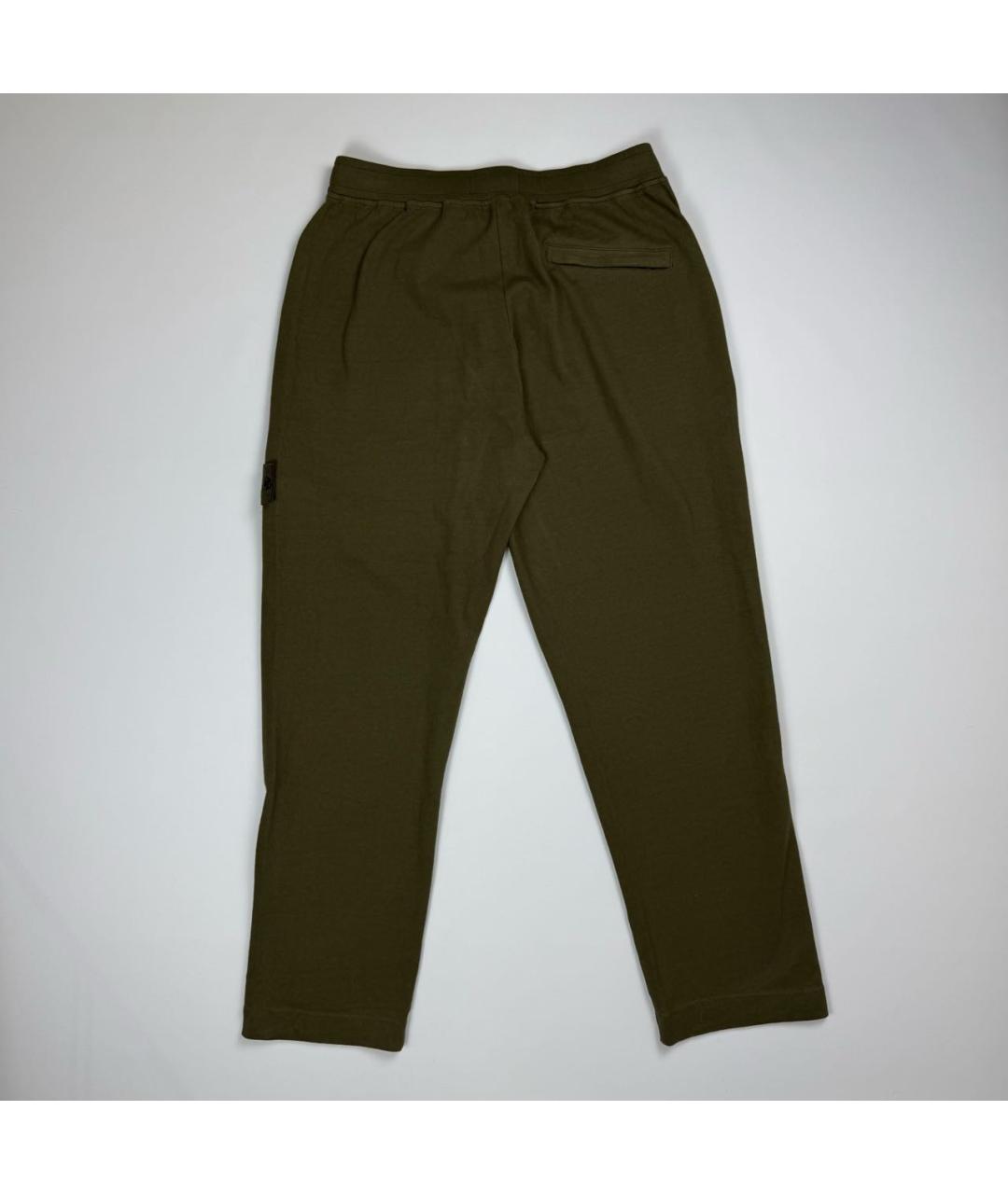 STONE ISLAND Хаки повседневные брюки, фото 2