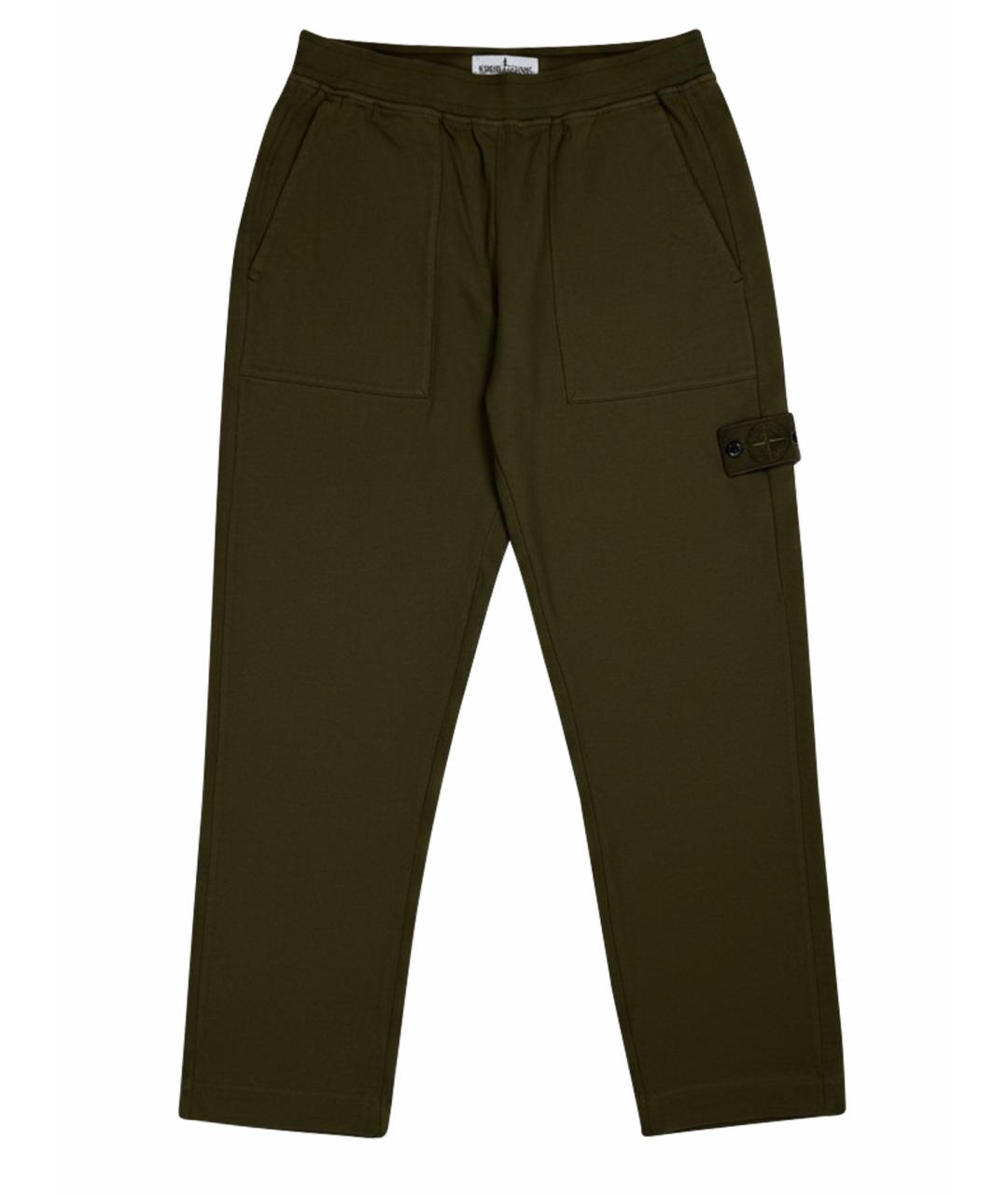 STONE ISLAND Хаки повседневные брюки, фото 1