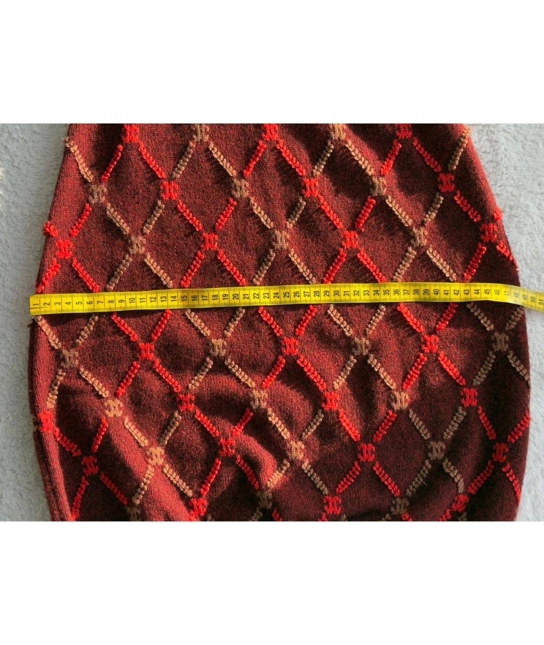 CHANEL Бордовый кашемировый сарафан, фото 7
