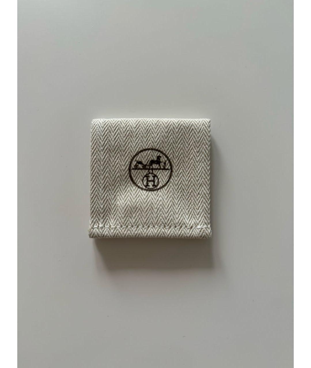 HERMES Голубые металлические серьги, фото 5