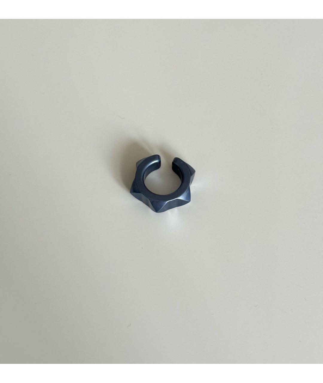 HERMES Голубые металлические серьги, фото 2