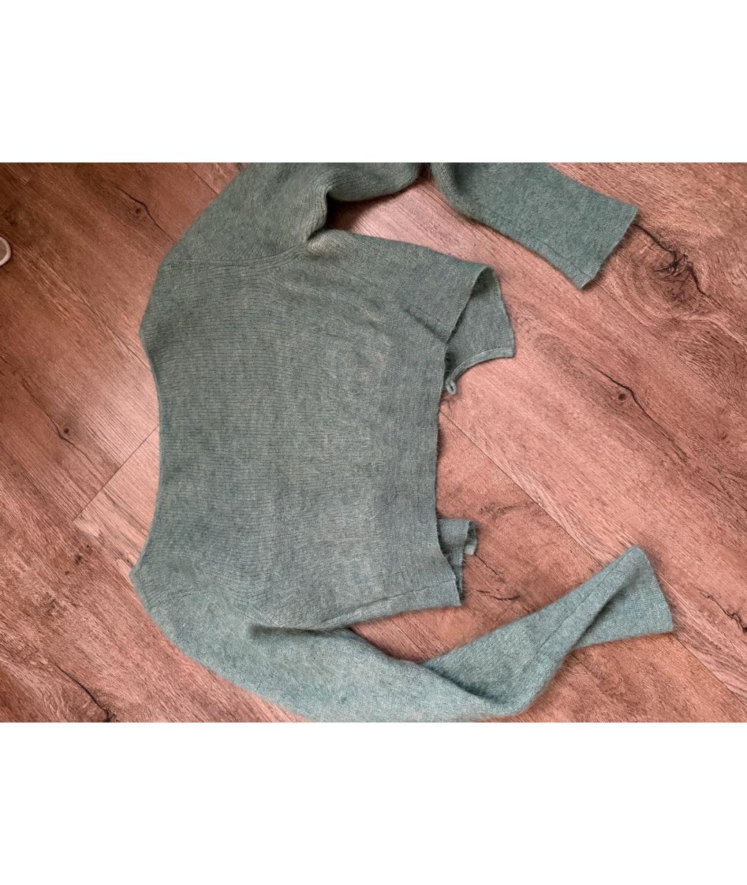 JACQUEMUS Зеленый шерстяной кардиган, фото 2