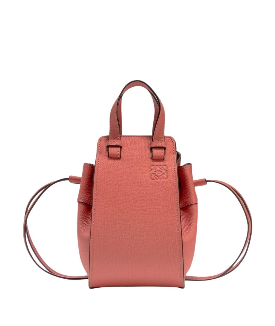 LOEWE Коралловая кожаная сумка через плечо, фото 1