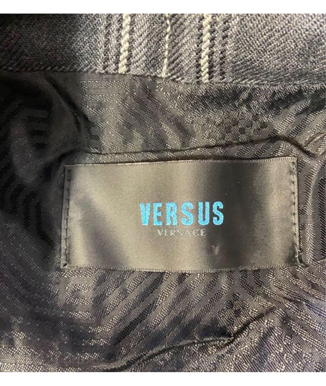 VERSACE Черная кожаная куртка, фото 8