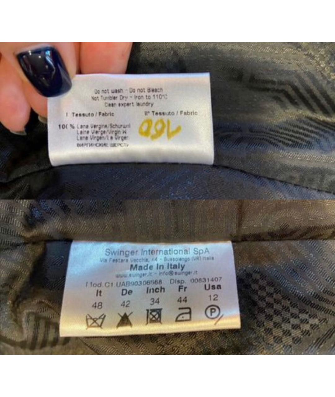 VERSACE Черная кожаная куртка, фото 7