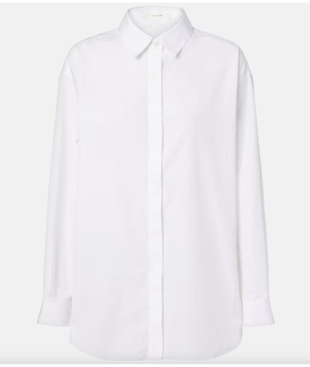 THE ROW Белая хлопковая рубашка, фото 4