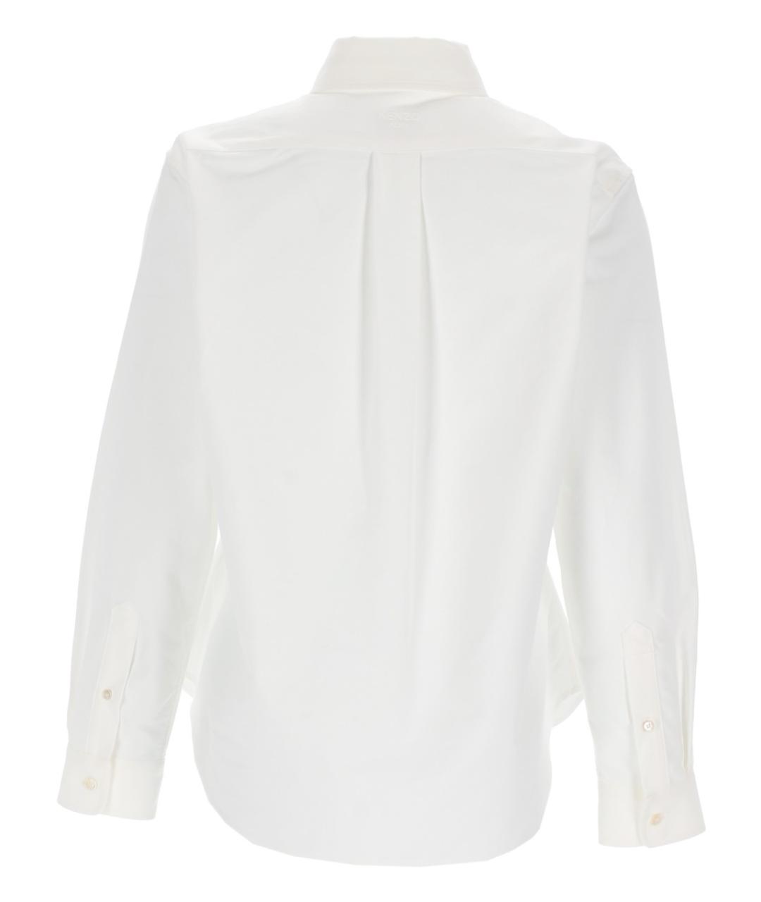 KENZO Белая хлопковая рубашка, фото 2