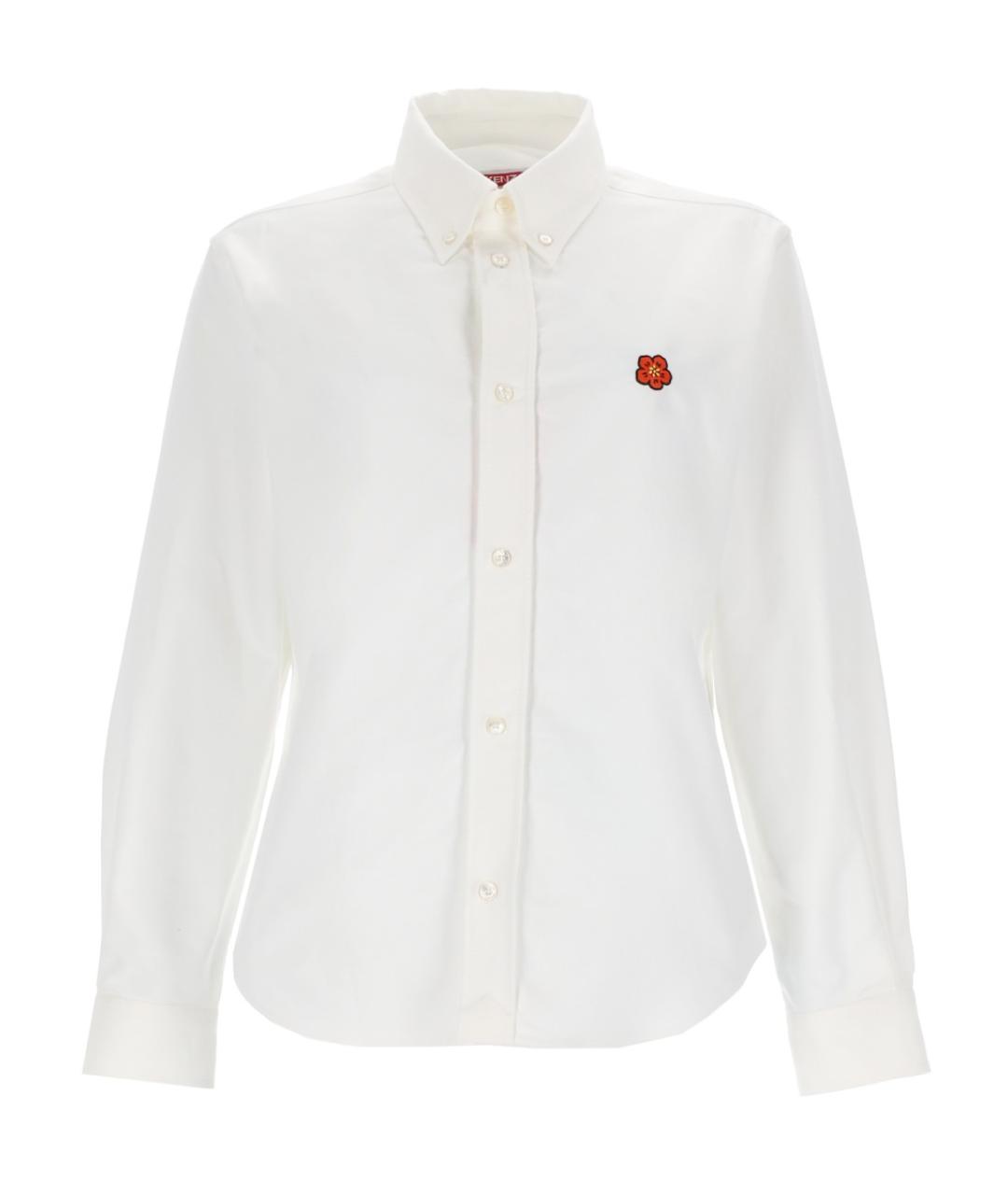 KENZO Белая хлопковая рубашка, фото 1