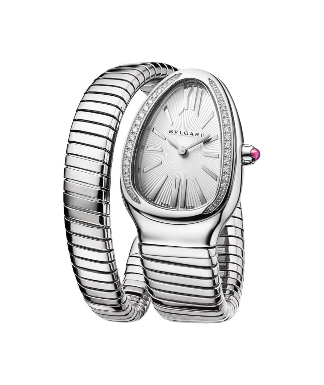 BVLGARI Серебряные металлические часы, фото 2