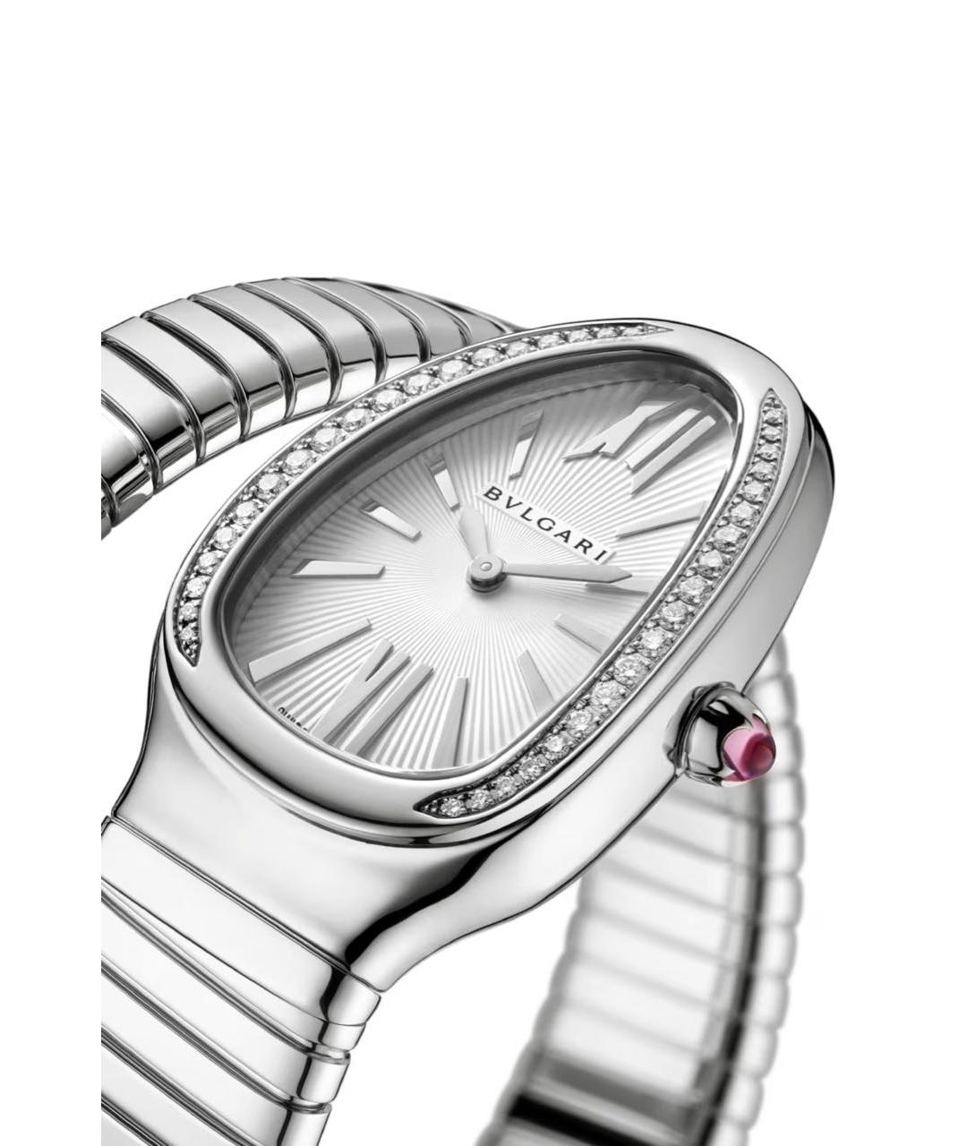 BVLGARI Серебряные металлические часы, фото 3