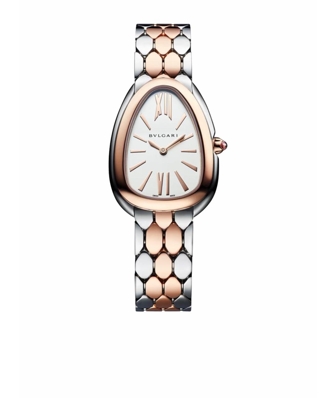 BVLGARI Бежевые часы из розового золота, фото 1