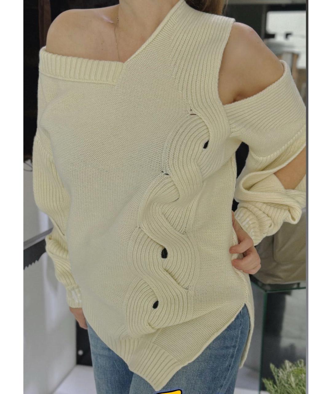 ICEBERG Белый шерстяной джемпер / свитер, фото 2