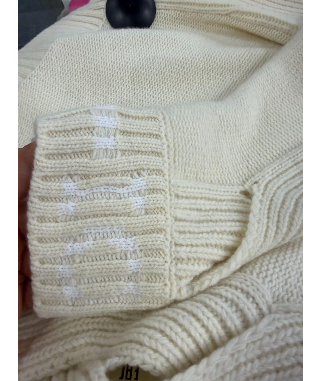 ICEBERG Белый шерстяной джемпер / свитер, фото 4