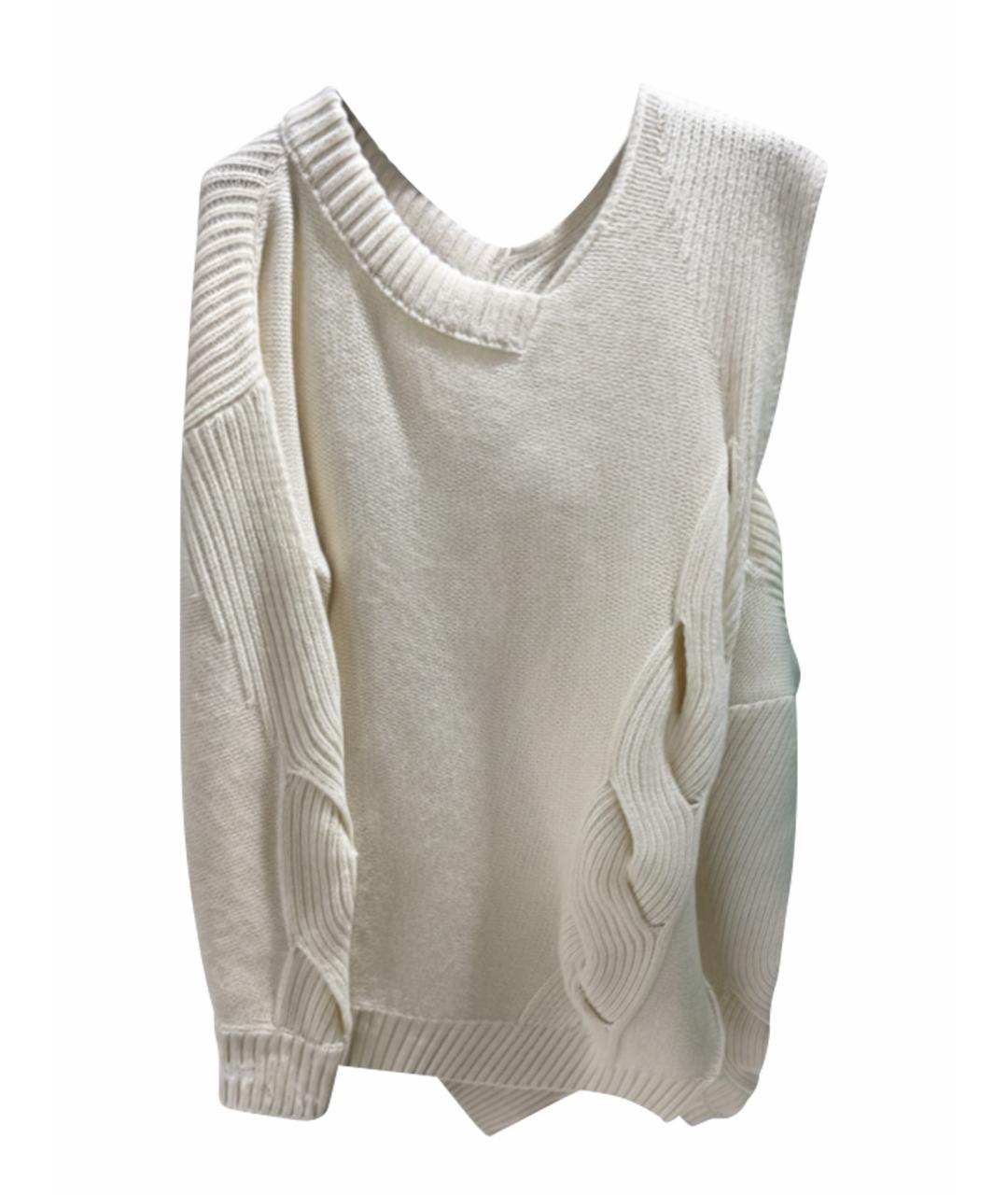 ICEBERG Белый шерстяной джемпер / свитер, фото 1