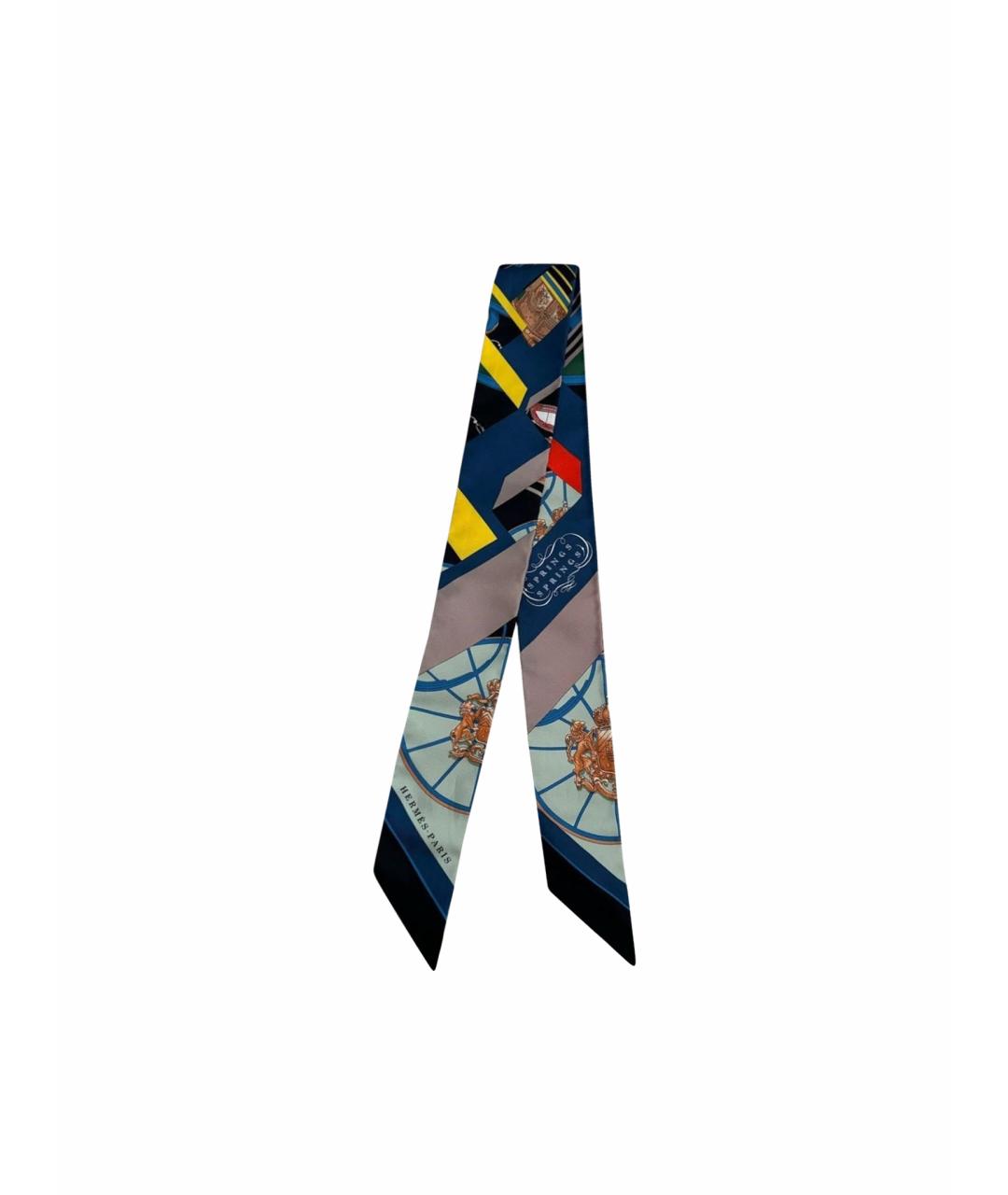 HERMES Мульти шелковый платок, фото 1