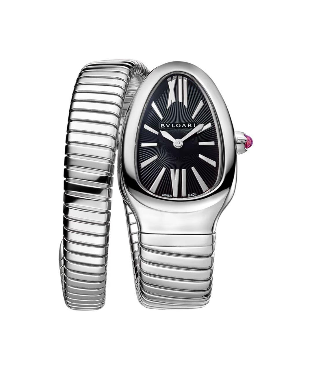 BVLGARI Серебряные металлические часы, фото 4